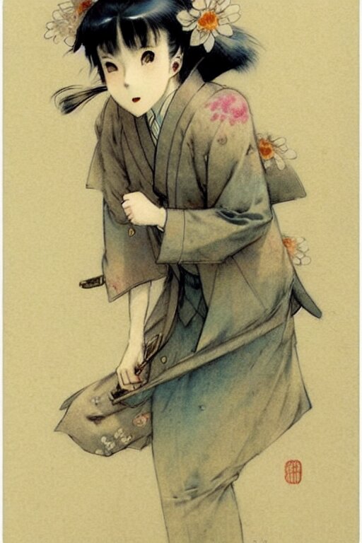 (((((1950s japanese city . muted colors.))))) by Jean-Baptiste Monge !!!!!!!!!!!!!!!!!!!!!!!!!!!