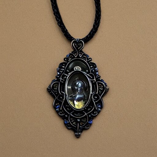 necro artnouveau style necklace 