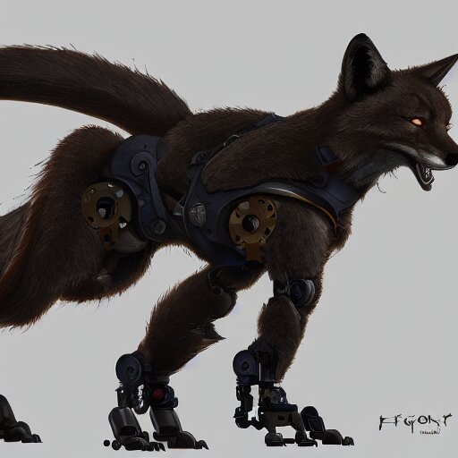 a robotic fox by viktor antonov, mechanic, dishonored, concept art, intricate, detailed, dramatic, artstation 