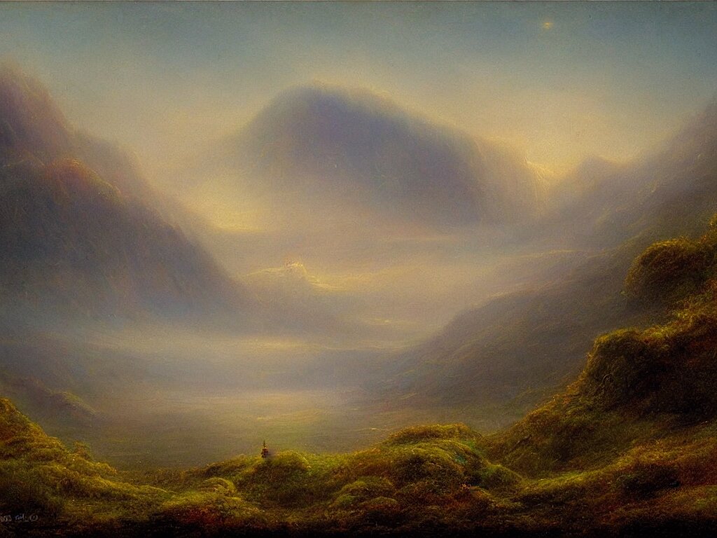 a mystical landscape by thomas seddon 