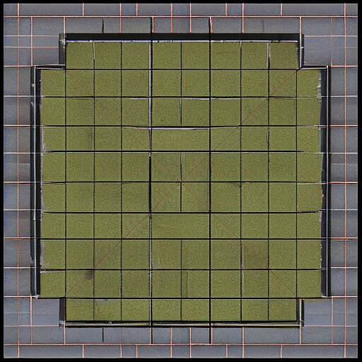 checkered map for tabletop rpg 