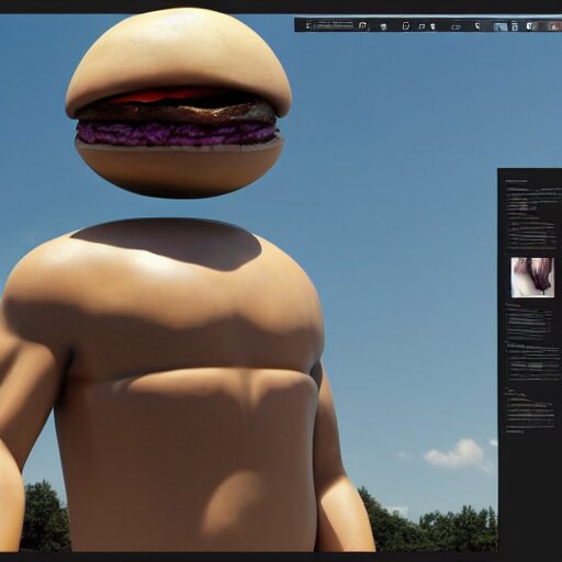 humanburger, 8k ultra realistic, award winning, unreal engine 5, masterpiece commerical, advertisement