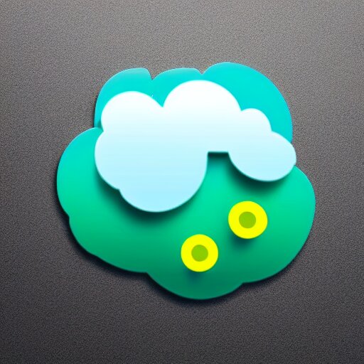 Whatsapp sticker of a crying rain cloud.