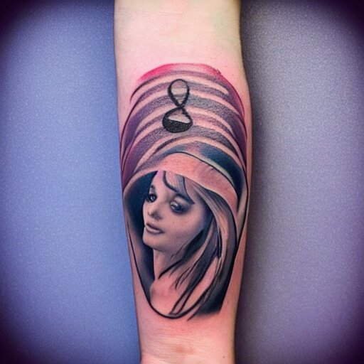 a tattoo inspired by the musical artist aurora. 