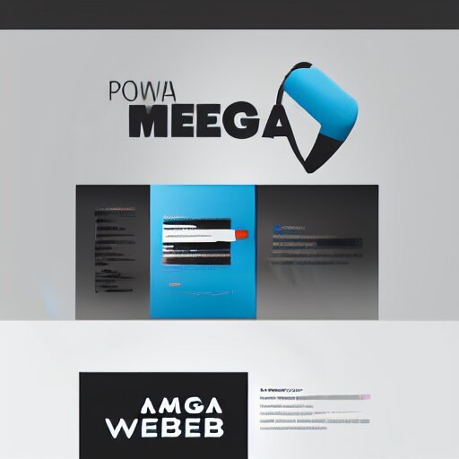 Mega Web Radio for mobile logo of a radio online Company, minimal, abstract, soft color scheme 