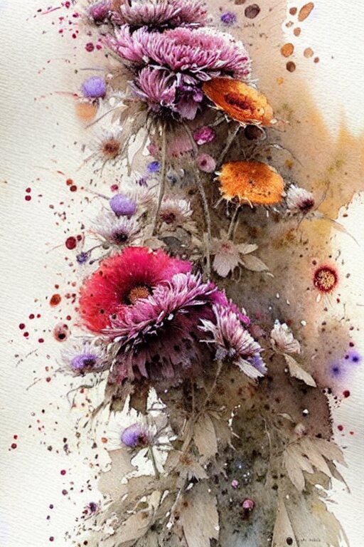 Loose Watercolor Flowers by JeanBaptiste Monge · Creative Fabrica