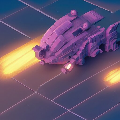 Isometric 3D Fantasy Cute and adorable pig Mecha space ship, Smooth 3D Illustration, soft render, Servando Lupini, Daniil Kudriavtsev, handpaint texture, Blender, 3DCoat H 648