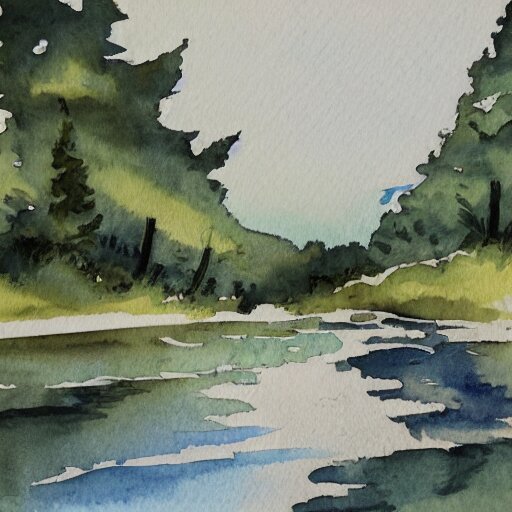 water color of a national park 