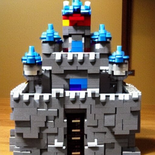 castle greyskull from he - man made out of legos 