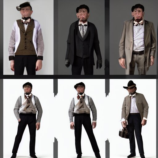 outlive smart casual collection lookbook grid, in the style of grand chamaco and stanley kubrick, inspired by rpg fantasy characters, photorealistic, epic, super technical, cinematic still 