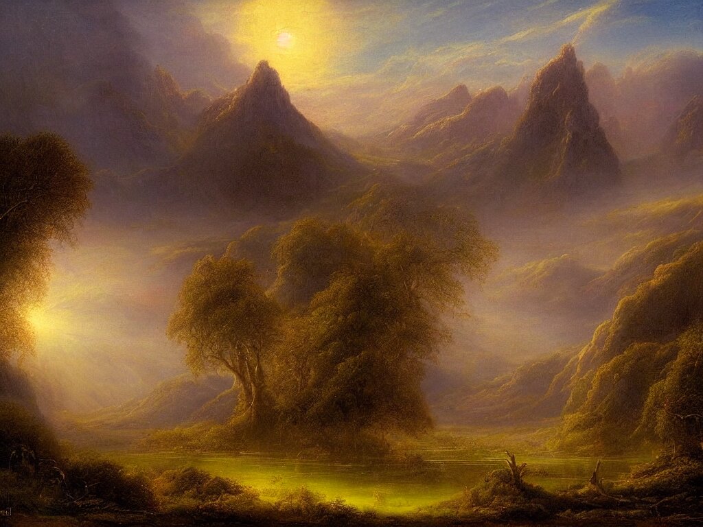 a mystical landscape by thomas seddon 