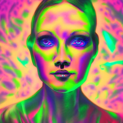 trippy dancing woman, by justin guse and luke brown and justin bonnet, details, instagram digital, artstation 