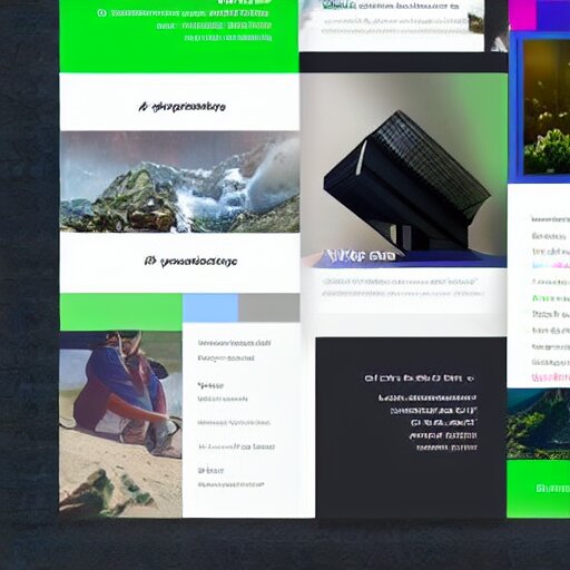 website material design concept 