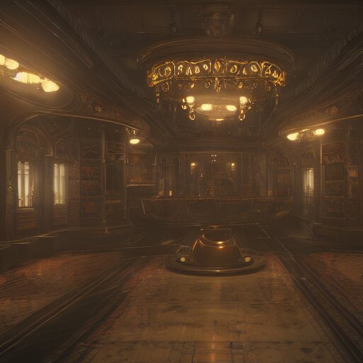 futuristic Victorian era interior design artstation, 8k unreal engine