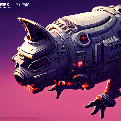 painting of a cyberpunk flying pig, sharp focus, award - winning, trending on artstation, masterpiece, highly detailed, intricate, cartoon, anime. art by merwild and ernesto irawan and rachel denton 