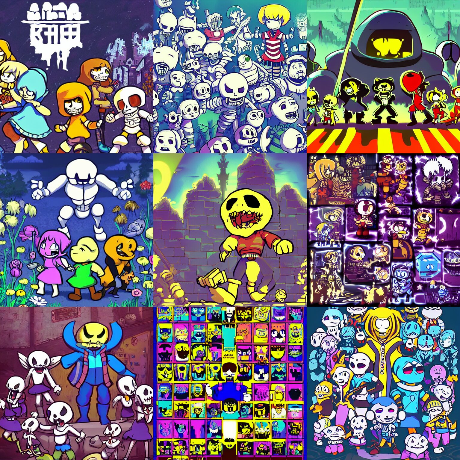 artwork from undertale ( video game ) 