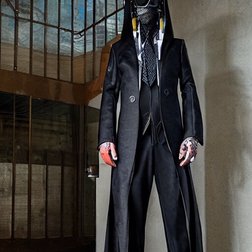 cyberpunk mens formalwear 