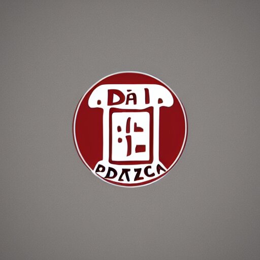 da michele logo for a pizzeria, 2 d, illustration 