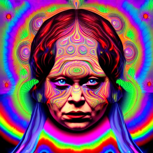 an extremely psychedelic portrait of madame blavatsky, surreal, lsd, face, detailed, intricate, elegant, lithe, highly detailed, digital painting, artstation, concept art, smooth, sharp focus, illustration 