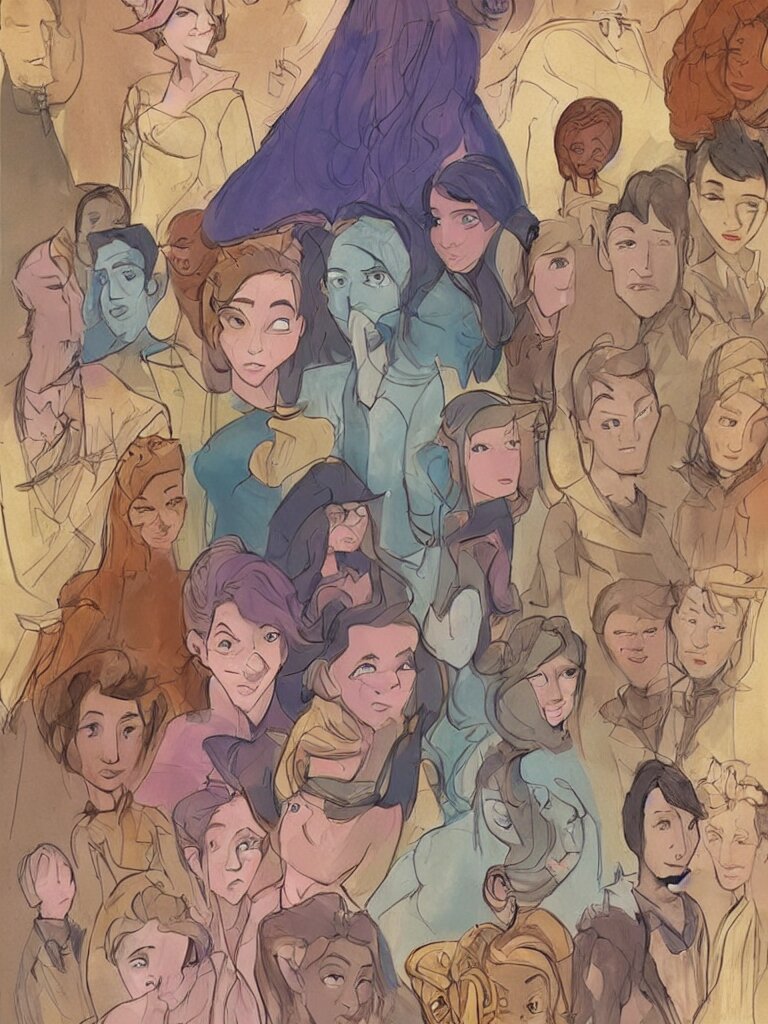 gender by Disney Concept Artists, blunt borders, golden ratio