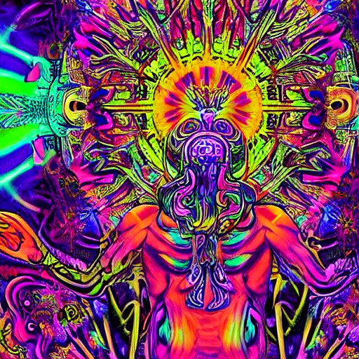 greek gods, dmt, acid, psychedelics, vibrant colours, trippy 