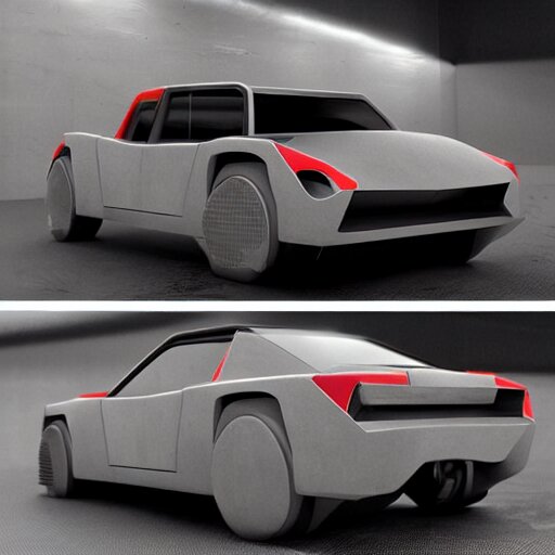 brutalist - inspired car 