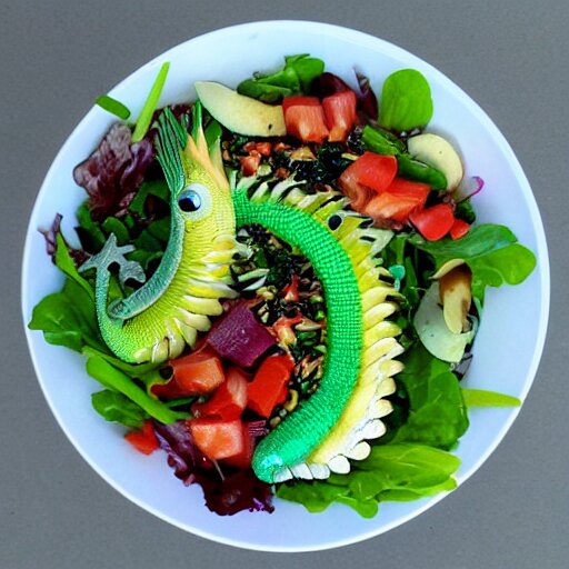 anime lizard tail salad