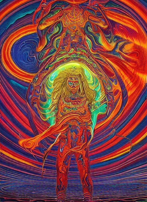 incredible ultra dimensional psychedelic experience time, while tripping on dmt, energy waves, trippy melting eyes, overwhelming psychosis of self - realization and burning awakening, masterpiece composition, by barclay shaw, louis dyer, pablo amaringo 