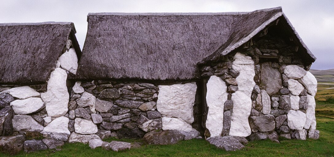 scottish blackhouse constructed of ivory - white pentelic marble. fujinon premista 1 9 - 4 5 mm t 2. 9. portra 8 0 0. 