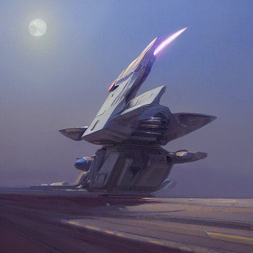 spaceship by jean giraud concept art by anthony macbain greg rutkowski artstation 