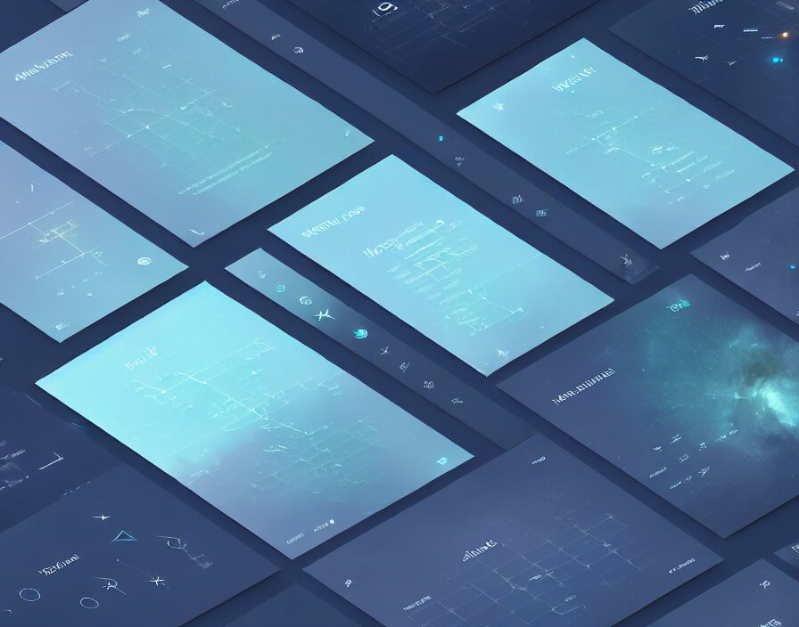 beautiful render of a futuristic canva template for viewing astrometrics, uiux by halo lab and greg rutkowski, new and noteworthy on dribbble, trending on artstation, unreal engine, 8 k hd wallpaper, kitbash, elements, adobe express, figma template, game assets, asset pack, well rendered 