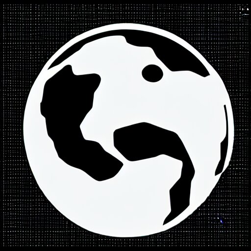 black and white sci fi earth themed svg vector art panel for cnc plasma, laser, stencil, unique planet design 