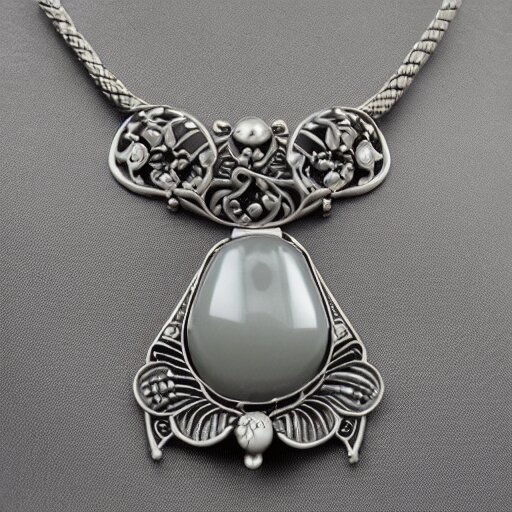 complicated artnouveau lalique necklace 