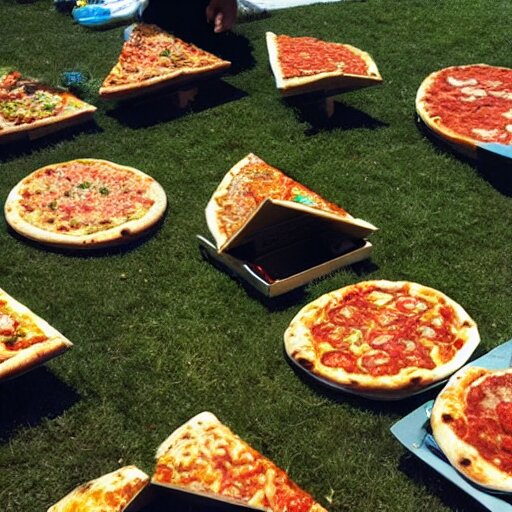 a garden of pizza 