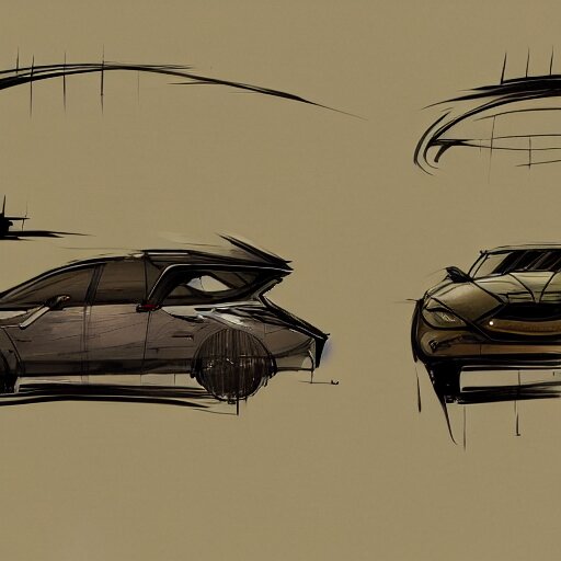 concept art of a car in the style of dishonored game 