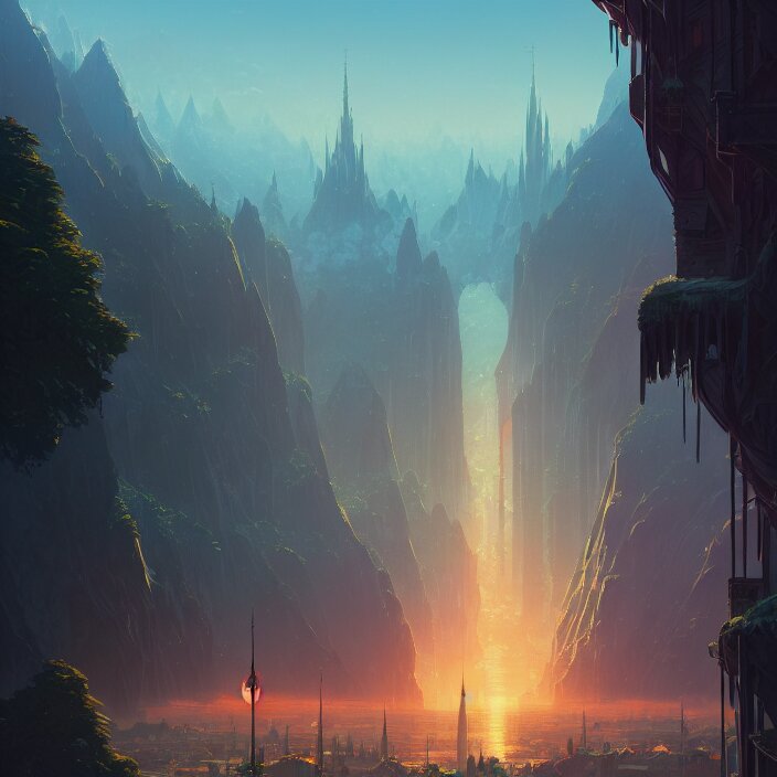 Authentic illustrations of different cities in The Lord of the Rings,Magnificent super wide angle,high quality, 8k,high resolution, city landscape, side scrolling, Rule of Thirds, 4K, Retrofuturism,by makoto shinkai,Anton Fadeev, thomas kinkade,greg rutkowski