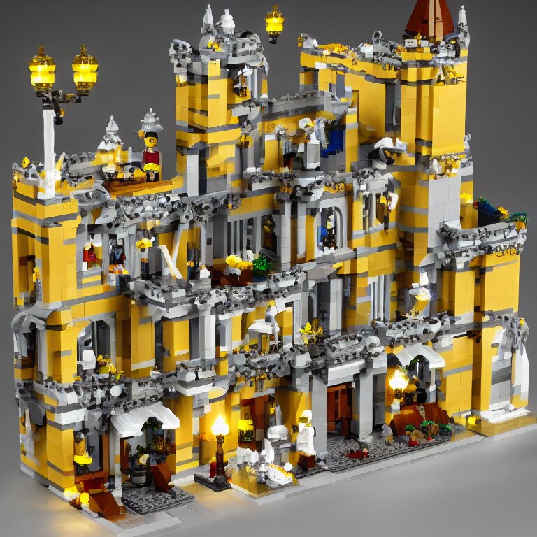 mara - a - lago lego set, product marketing, photorealistic, studio lighting, highly detailed 