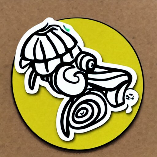 sticker snail cartoon whimsical 