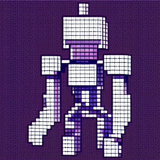 robot knight, highly detailed pixel art, 1 2 8 bit 