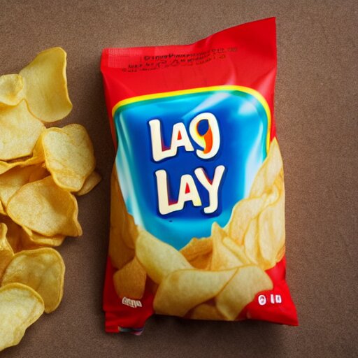 bag of lays potato chips, poop flavor with poop emoji on bag ( eos 5 ds r, iso 1 0 0, f / 8, 1 / 1 2 5, 8 4 mm, postprocessed, bokeh ) 