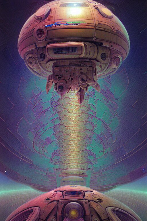 design only! 2 0 5 0 s retro future art 1 9 7 0 s science fiction borders lines decorations space machine, mech, robot. muted colors. by jean - baptiste monge, ralph mcquarrie, marc simonetti, 1 6 6 7. mandelbulb 3 d, fractal flame, jelly fish, coral 