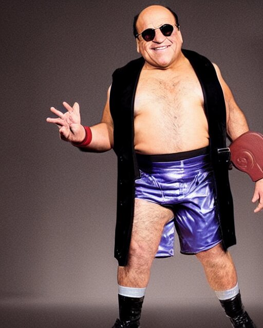 Lexica Portrait Of Danny Devito As A Wwe Professional Wrestler