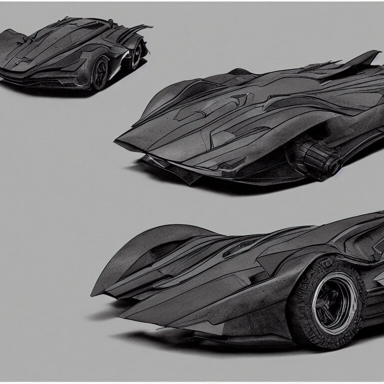 technical drawings of the batmobile as done by leonardo davinci, 8 k resolution, detailed illustration, octane render 