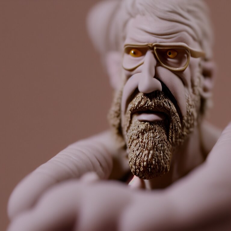 a cinematic film still of a claymation stop motion film the big lebowski, portrait, shallow depth of field, 8 0 mm, f 1. 8 