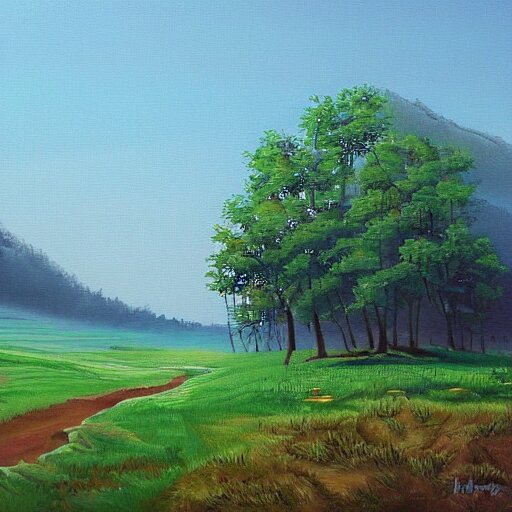 landscape painting by hw6523