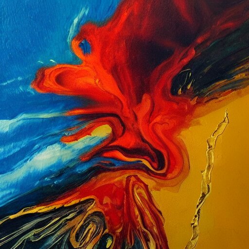 “eruptions oil panting”