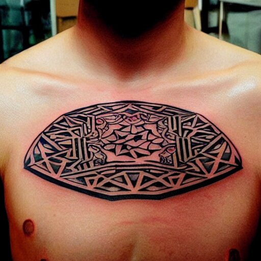 tattoo design, stencil, tattoo stencil, traditional, a world famous tattoo of a geometric table-s 100