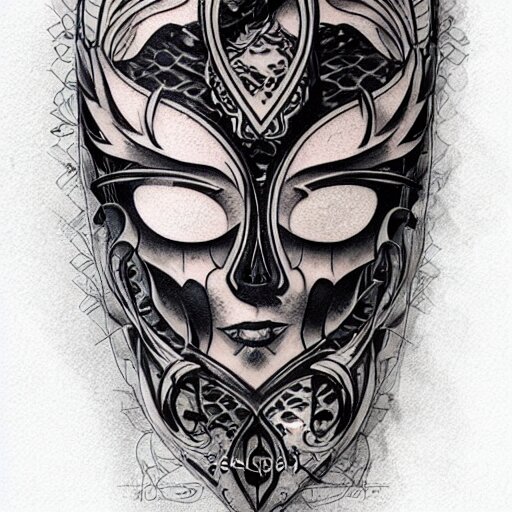 sleeky goggle tattoo design, stencil, traditional, professional full back tattoo, by artgerm, artgerm, digital art