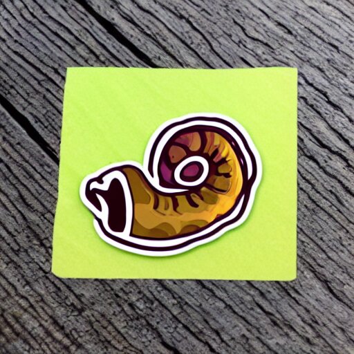 cute snail sticker 