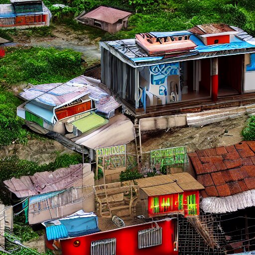 rio de janeiro house. the house is in a favela. extremely detailed. by glen billy. hyper - realistic, 8 k 